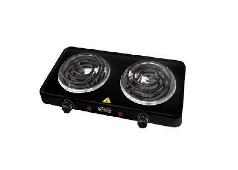 Photo 1 of DOUBLE COIL BURNER ADJUSTABLE TEMPETURE STAINLESS STEEL DRIP PAN 1500 WATT NON STICK FEET SELF CLEANING NEW