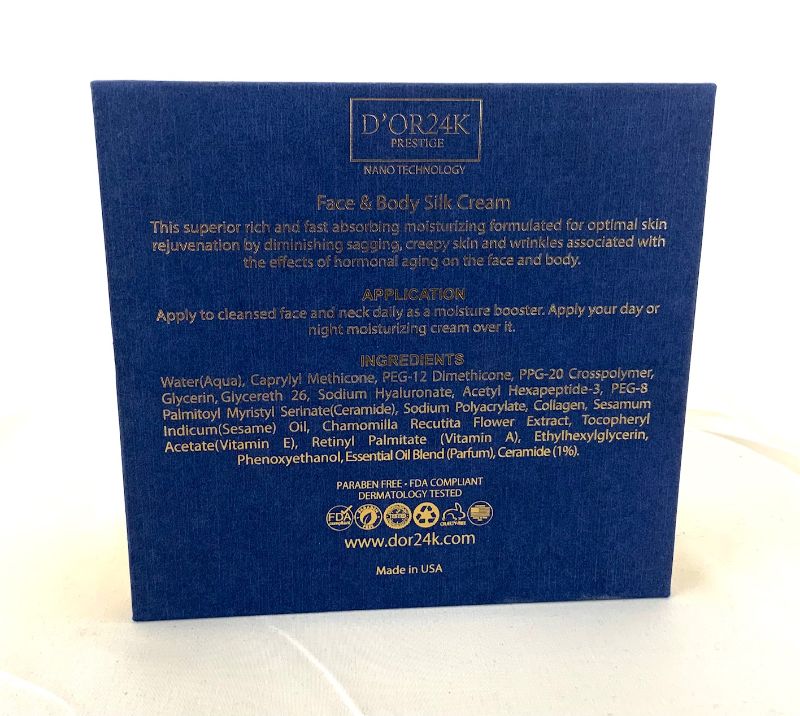 Photo 1 of FACE AND BODY SILK CREAM DIMINISHES SAGGING SKIN WRINKLES TAKES AWAY HORMONAL AGING ON FACE AND BODY NEW IN BOX