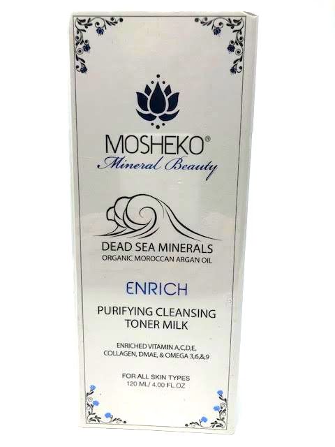 Photo 3 of ENRICH PURIFYING CLEANSING TONER DISSOLVES DIRT AND SKIN DAMAGING DEBRIS  ANTIBACTERIAL AND ANTI ITCHING REPLENISH DRY SKIN HYDRATES AND SANITIZES TREATING SUNBURNS AND CRACKS  DEAD SEA MINERAL LEAVES SKIN SOFT NEW