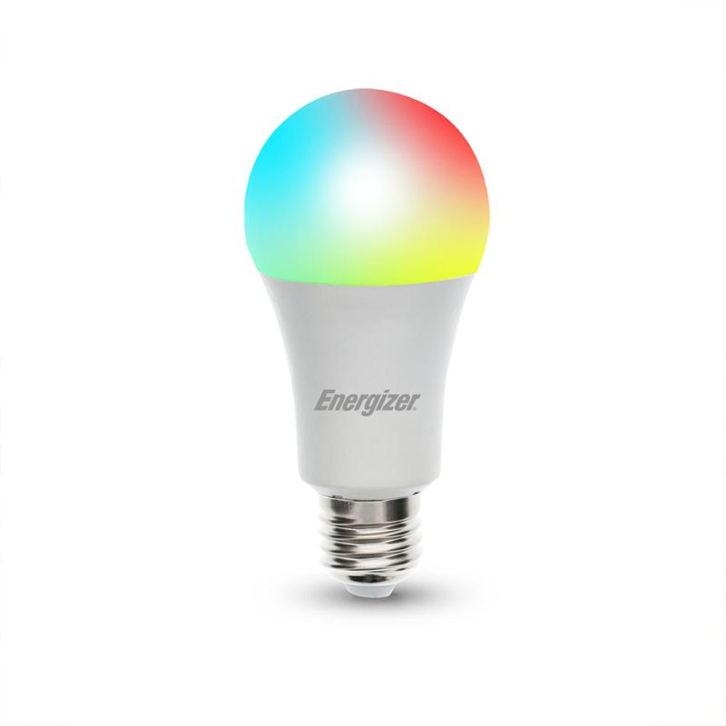 Photo 1 of ENERGIZER MULT COLOR SMART LED BULB CONNECT APP TO CONTROL 800 LUMIONS DIMMABLE AND HAS WHITE LIGHT NEW 