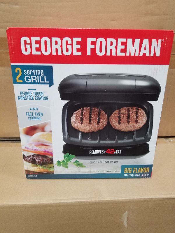 Photo 1 of GEORGE FORMAN 2 SERVING GRILL NON STICK NEW 