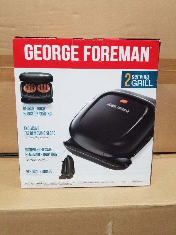 Photo 2 of GEORGE FORMAN 2 SERVING GRILL NON STICK NEW 