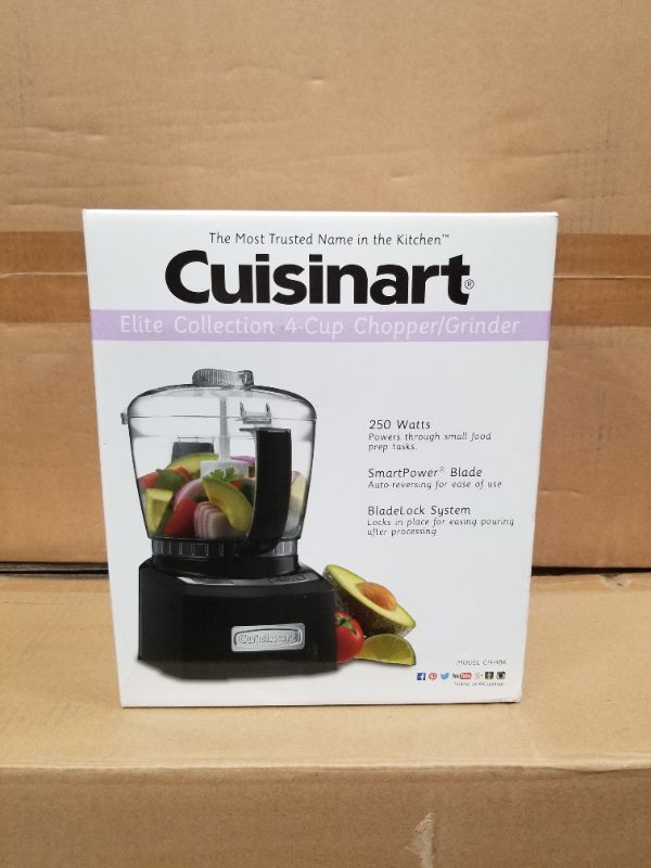 Photo 1 of CUISINART ELITE 4 CUP CHOPPER AND GRINDER 250 WATT SMART POWER BLADE NEW 