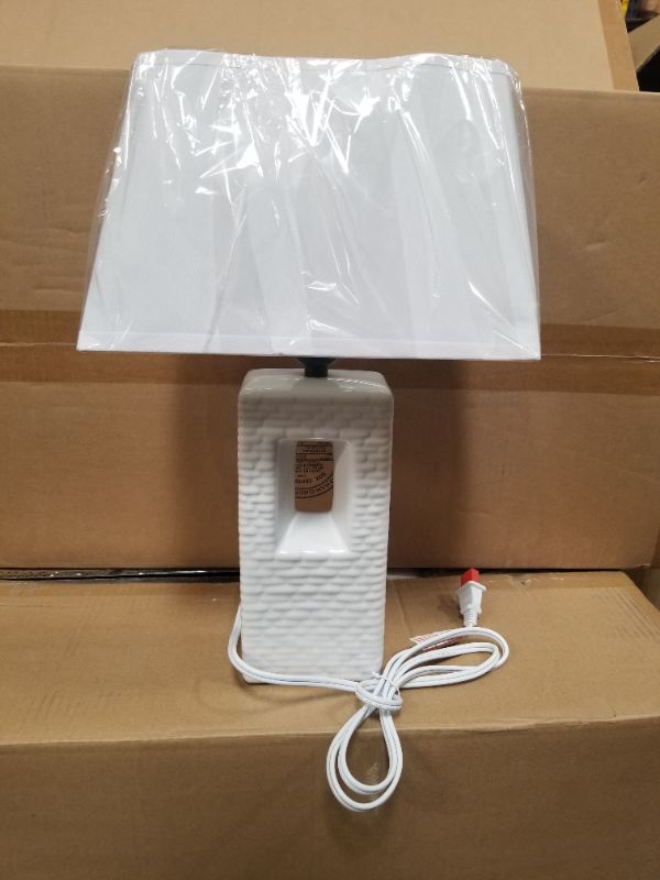 Photo 1 of GLASS LAMP WITH SHADE NEW 