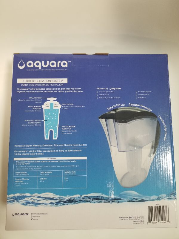 Photo 2 of AQUARA ELITE PITCHER FILTRATION SYSTEM HOLDS 7 CUPS NEW