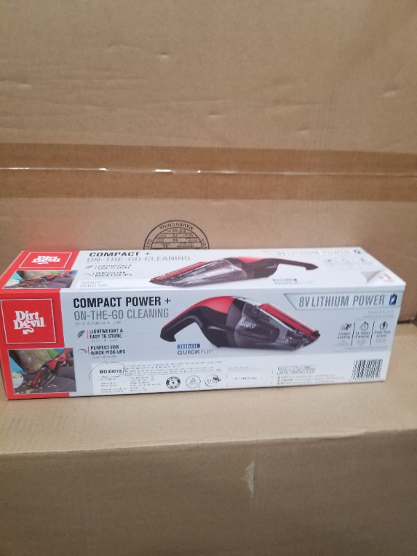 Photo 3 of DIRT DEVIL COMPACT ON THE GO CLEANING CORDLESS NEW 