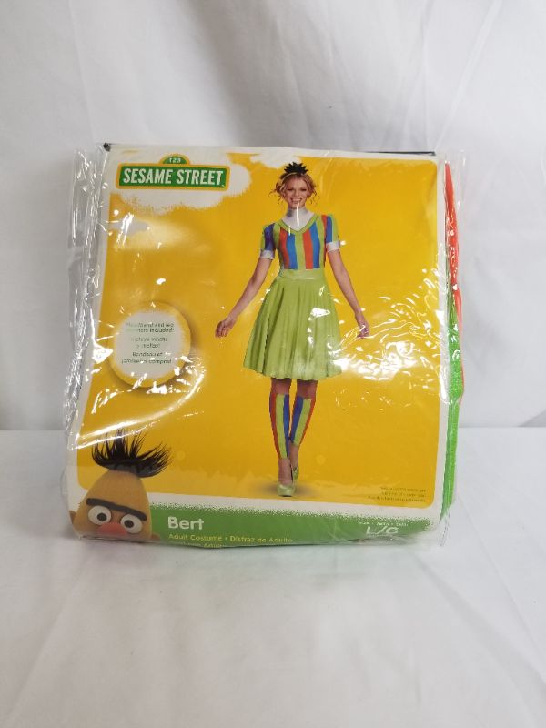 Photo 1 of SESAME STREET ADULT BURT COSTUME SIZE LARGE 12-14 NEW 