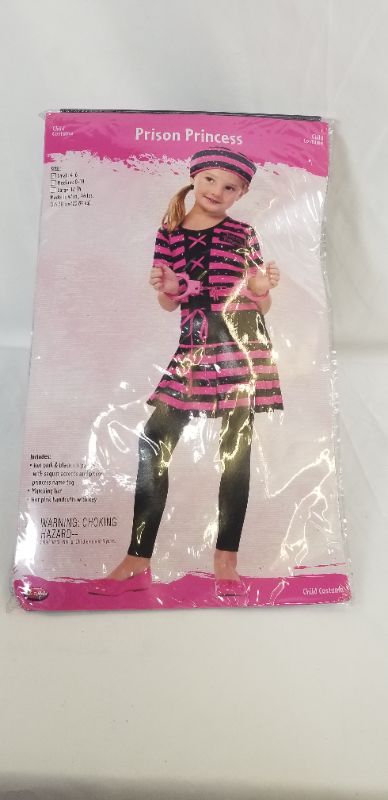 Photo 1 of PRISON PRINCESS COSTUME SIZE SMALL 4-6 NEW 