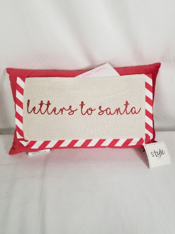 Photo 2 of LETTERS TO SANTA PILLOW NEW 
