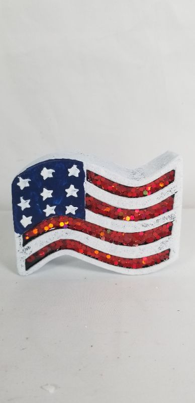 Photo 1 of USA FLAG PATRIOTIC STONE DECOR NEW