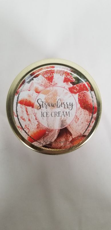 Photo 2 of OLD WILLIAMSBURGH STRAWBERRY ICE CREAM SCENTED CANDLE 3OZ NEW