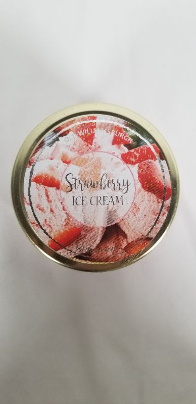 Photo 1 of OLD WILLIAMSBURGH STRAWBERRY ICE CREAM SCENTED CANDLE 3OZ NEW
