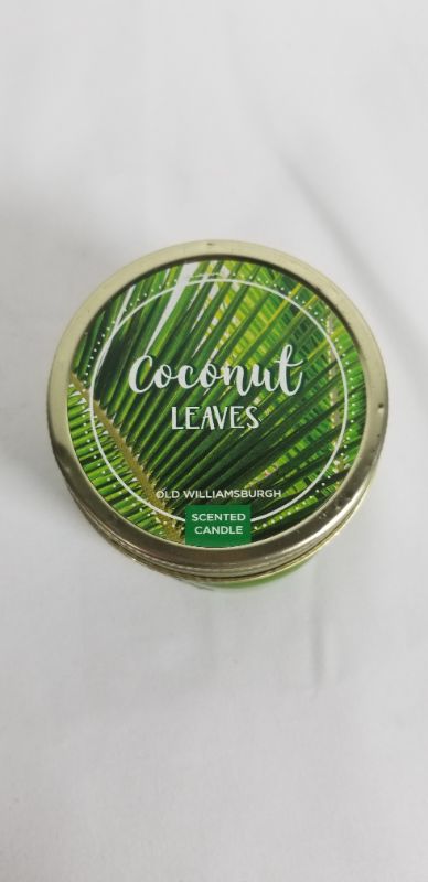 Photo 2 of OLD WILLIAMSBURGH COCONUT LEAVES SCENTED CANDLE 3OZ NEW