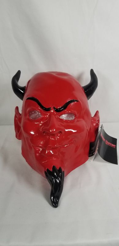 Photo 1 of RED DEVIL OVERHEAD LATEX MASK NEW 