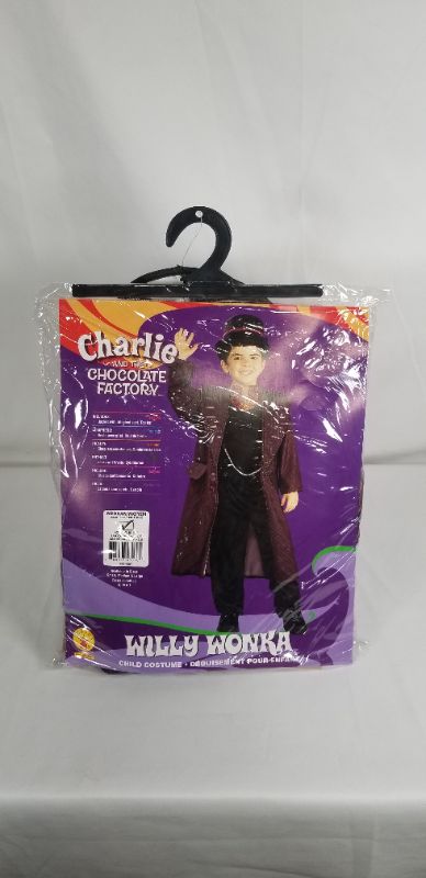Photo 1 of CHARLIE AND THE CHOCOLATE WILLY WONKA JACKET WITH ATTACHED VEST AND HAT CHILD SIZE M 8- 10