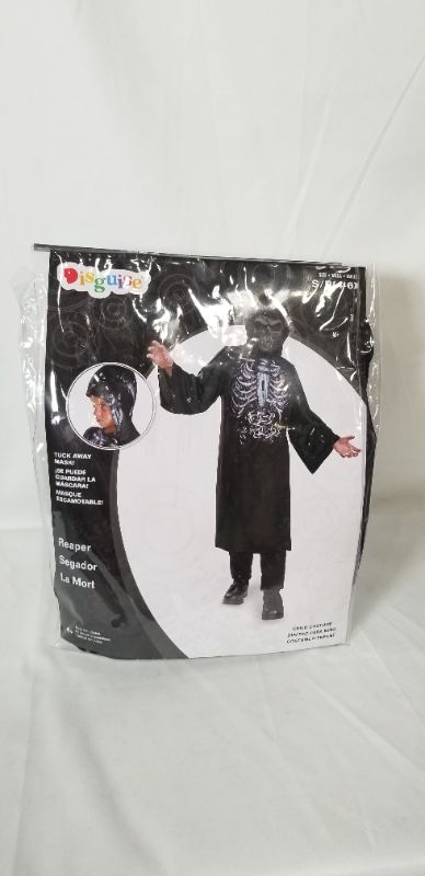 Photo 1 of REAPER COSTUME ROBE AND MASK CHILD SIZE S 4-6 NEW