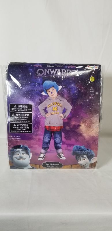 Photo 1 of DISNEY PIXAR ONWARD IAN LIGHTFOOT TOP PANTS HEADPIECE WITH EARS CHILD SIZE S 4-6 NEW