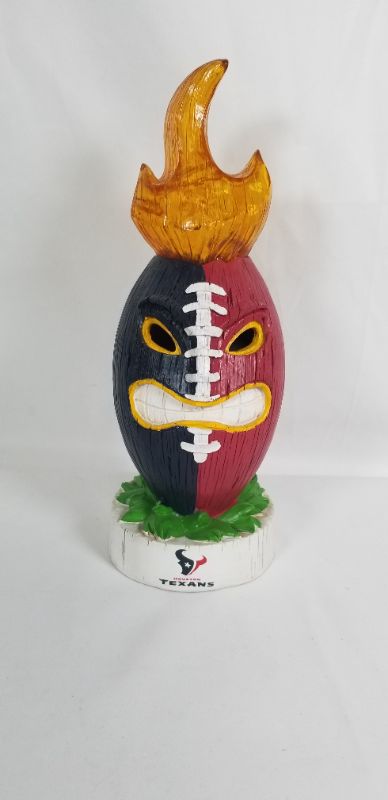 Photo 1 of HOUSTON TEXANS LIT LED FOOTBALL STATUE RESIN 4.25x11.5H BATTERIES NOT INCLUDED NEW