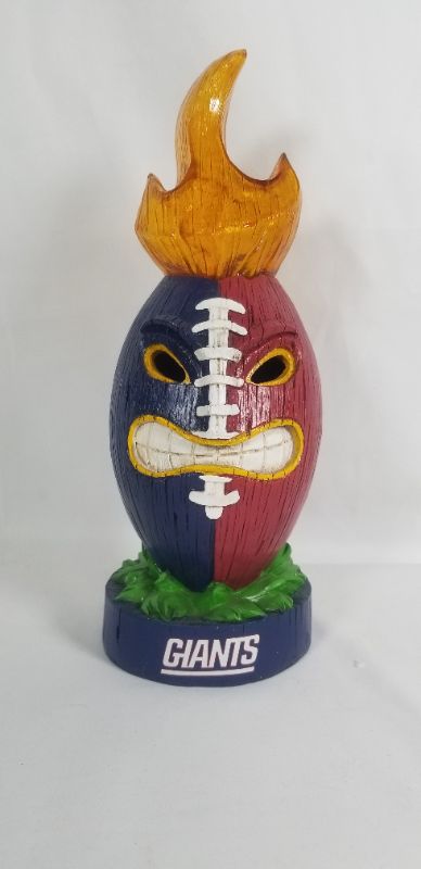 Photo 1 of NEW YORK GIANTS LIT LED FOOTBALL STATUE RESIN 4.25x11.5H BATTERIES NOT INCLUDED NEW