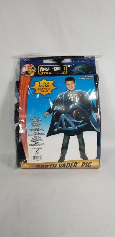 Photo 1 of  DARTH VADER PIG ANGRY BIRDS STAR WARS STUFF AND GO FOAM BODY KIDS ONE SIZE COSTUME NEW
