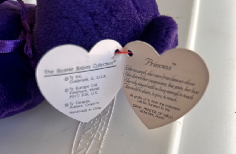 Photo 1 of 8 COLLECTIBLE BEANIE BABIES INCLUDES RARE PRINCESS BEANIE BABY)