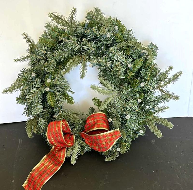 Photo 1 of CHRISTMAS WREATH IN TOTE 24”