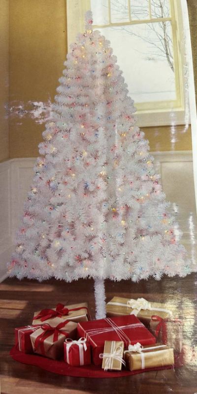 Photo 1 of WHITE LIGHTED CHRISTMAS TREE