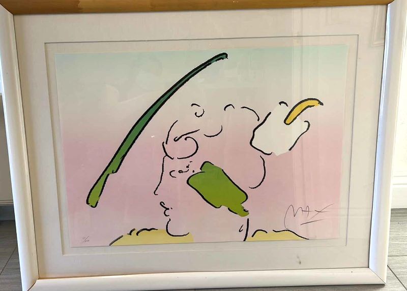 Photo 1 of ARTIST SIGNED PETER MAX LITHOGRAPH “IN HORIZON” AND NUMBERED 60/200 ARTWORK 41” x 32 1/2”