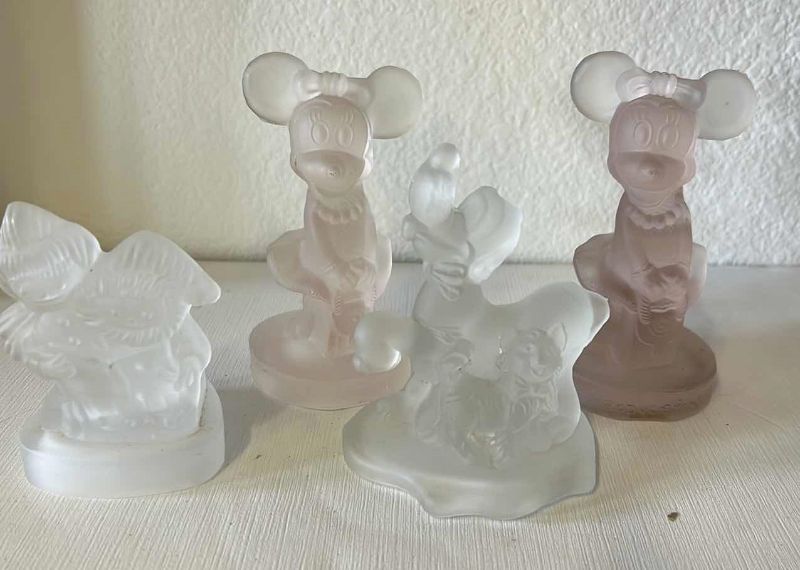 Photo 1 of VINTAGE MININIE MOUSE FIGURINES, PLUTO AND MORE