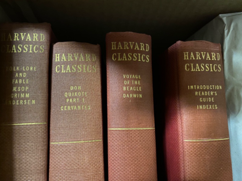 Photo 1 of ANTIQUE EARLY 1900’s HARVARD CLASSICS LAW AND LITERATURE BOOKS DON QUIOTE AND MORE