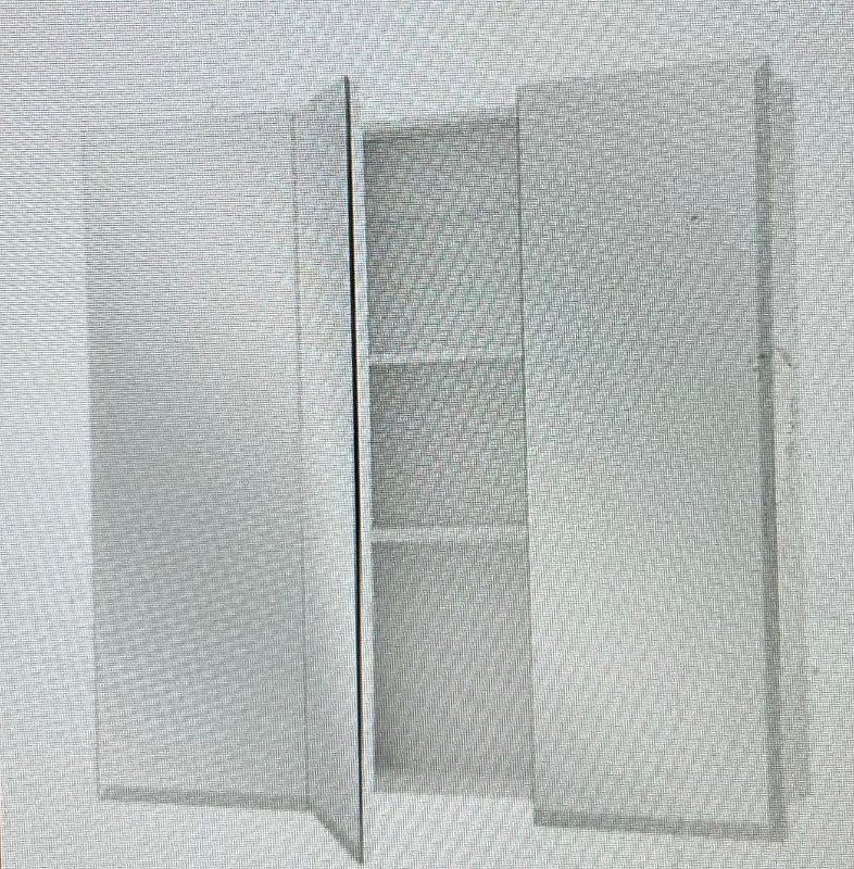 Photo 2 of GLACIER BAY TRI VIEW MIRROR ALUMINUM MEDICINE CABINET