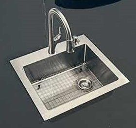 Photo 1 of NEW GLACIER BAY 18 GUAGE SINGLE BOWL KITCHEN SINK BRUSHED STAINLESS STEEL