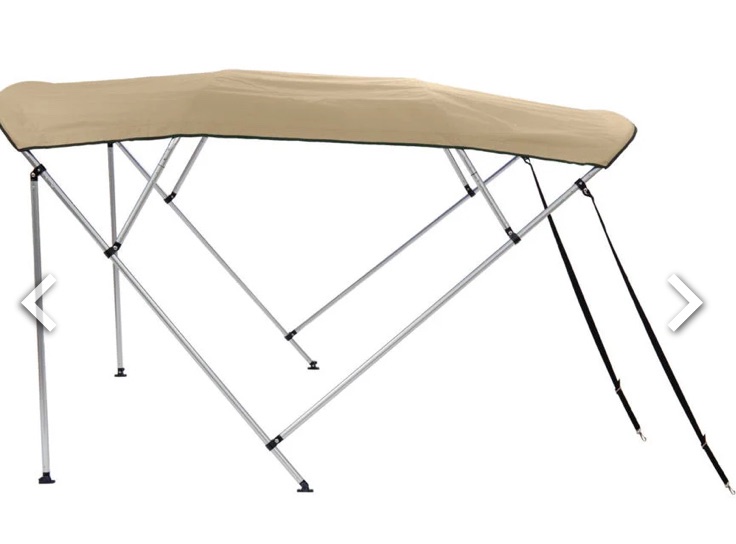 Photo 1 of BIMINI BOAT COVER SAND COLOR 4 BOW 86 X 54H X 54-60W