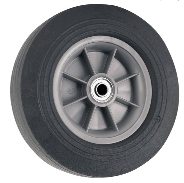Photo 1 of 10" FLAT PROOF SOLID RUBBER WHEEL 300LB CAPACITY TIRE