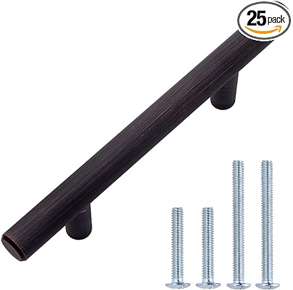 Photo 1 of 3 NEW BOXES AMAZON BASICS EURO BAR CABINET HANDLE OIL RUBBED BRONZE