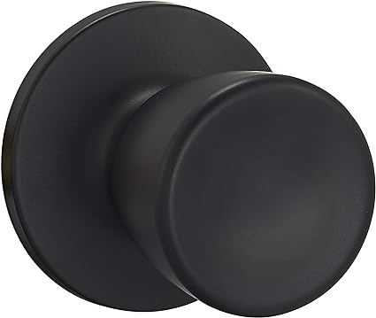 Photo 2 of AMAZON BASICS TULIP PRIVACY DOOR KNOB MATTE BLACK 