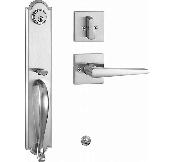 Photo 1 of NEW NEWBANG ENTRANCE LOCK SYSTEM - FRONT DOOR HANDLESET BRUSHED NICKLE