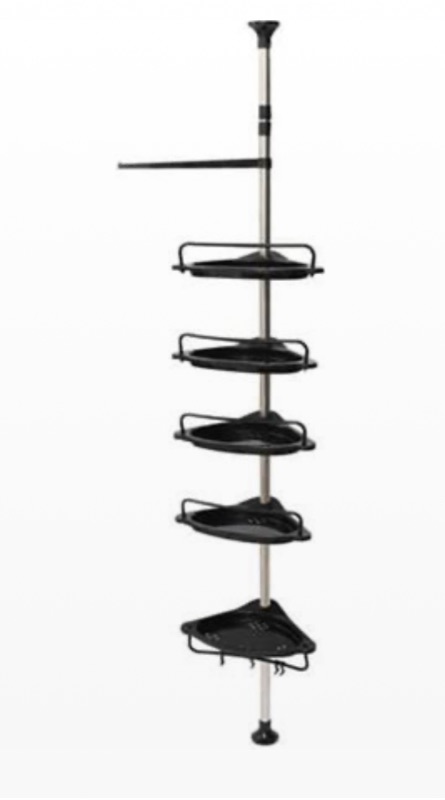 Photo 1 of VAILGE TENSION CORNER SHOWER CADDY 5 TIER