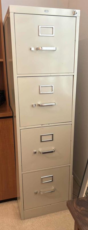 Photo 1 of METAL FILE CABINET 
(NO KEY) 15“ x 16 1/2“ x 52“