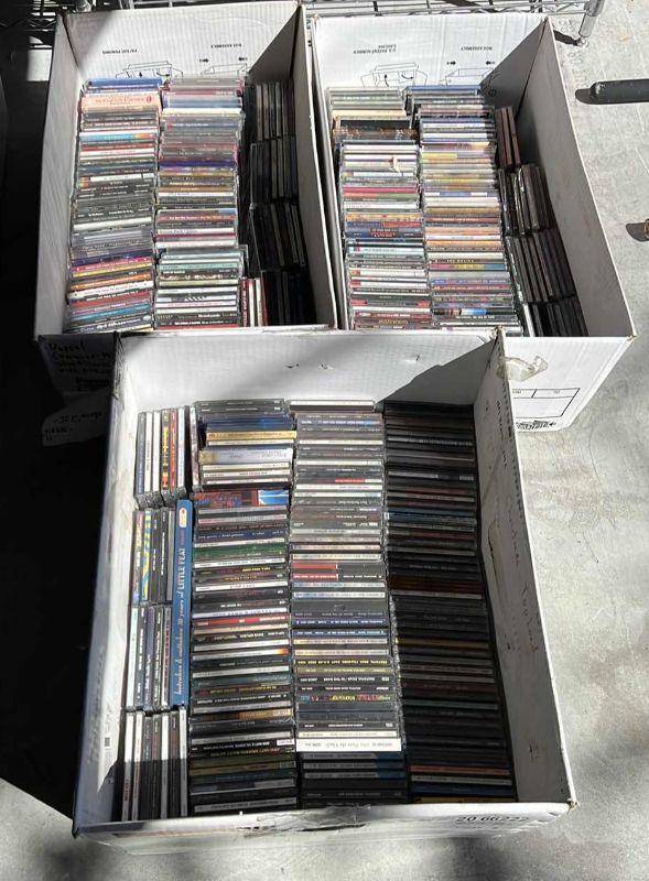 Photo 1 of 3-BOXES OF VARIOUS ARTISTS/TITLES CD’S (BOXES NOT INCLUDED)