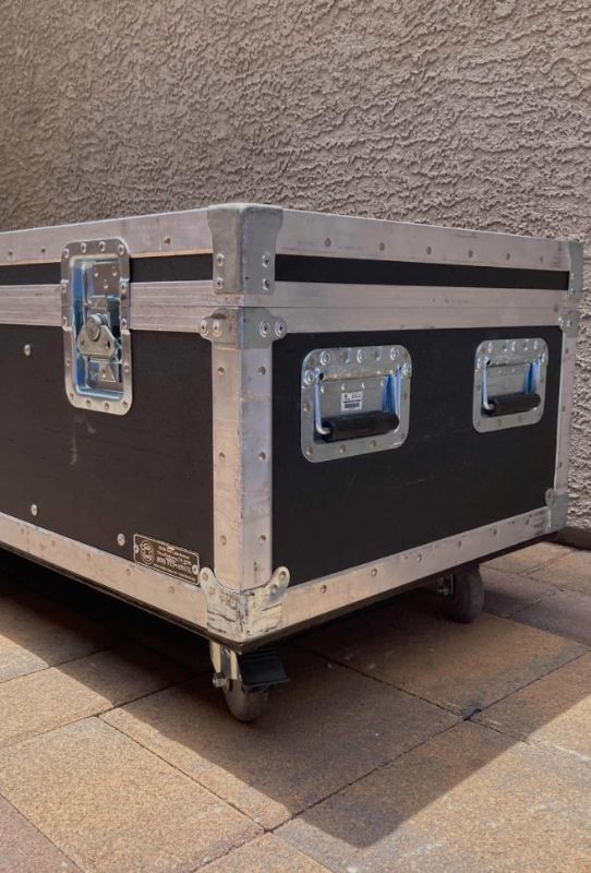 Photo 3 of ANVIL CASES STAGE CASE ON CASTERS W REVOLUTION UNIVERSAL STACKER KIT 71” X 23” H20”