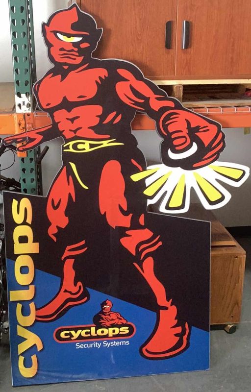 Photo 1 of CYCLOPS SECURITY SYSTEM SIGN 70” TALL