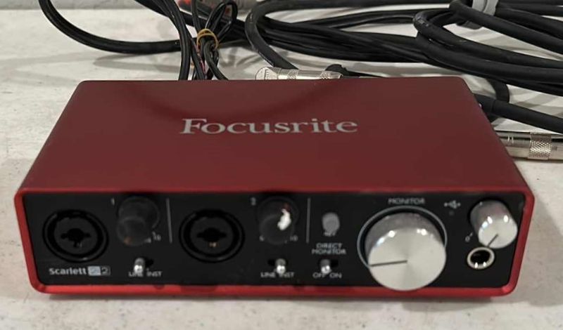 Photo 1 of FOCUSRITE AUDIO INTERFACE RECORDING FOR GUITARIST, VOCALIST & PODCASTERS 
