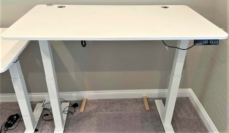 Photo 1 of ADJUSTABLE HEIGHT WORK TABLE WITH ELECTRICAL 53” x 29”