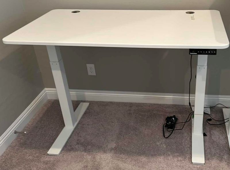 Photo 1 of ADJUSTABLE HEIGHT WORK TABLE WITH ELECTRICAL 53” x 29”