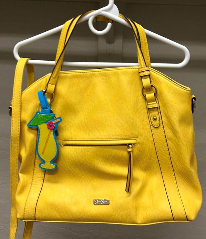 Photo 1 of BRIGHT YELLOW JESSICA SIMPSON TOTE