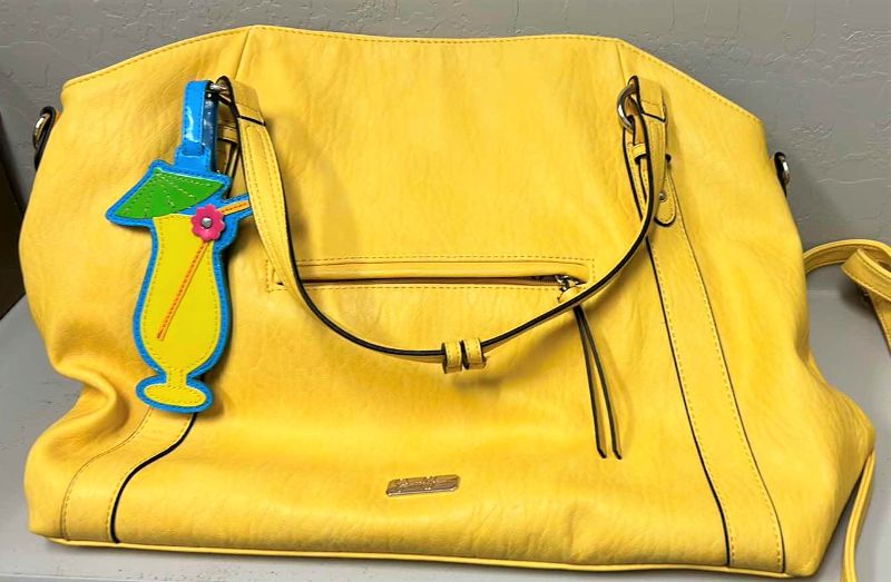 Photo 2 of BRIGHT YELLOW JESSICA SIMPSON TOTE