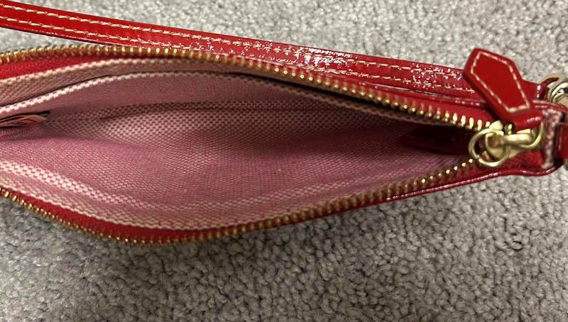 Photo 2 of DOONEY AND BOURKE RED LARGE SLIM WRISTLET