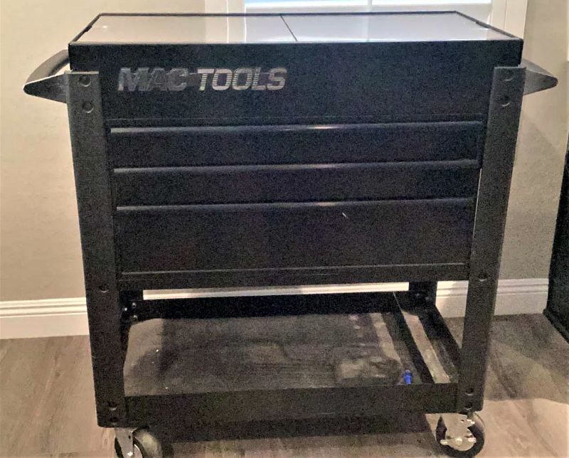 Photo 1 of MAC TOOLS METAL TOOL CHEST WITH ROLLERS 45” X 20” x H 43”