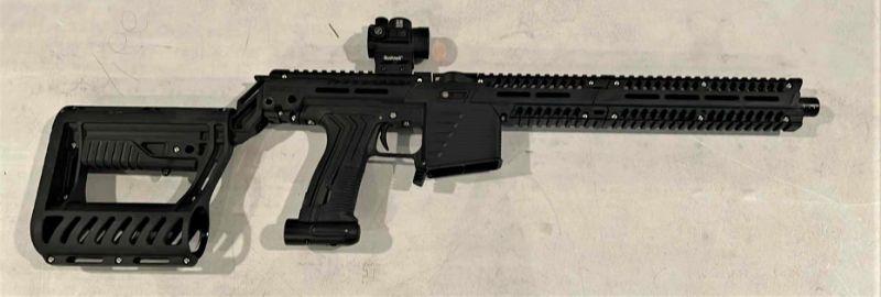 Photo 1 of ETHA EMEK EMF-100 BLACK PAINT BALL RIFLE WITH BUSHNELL SCOPE